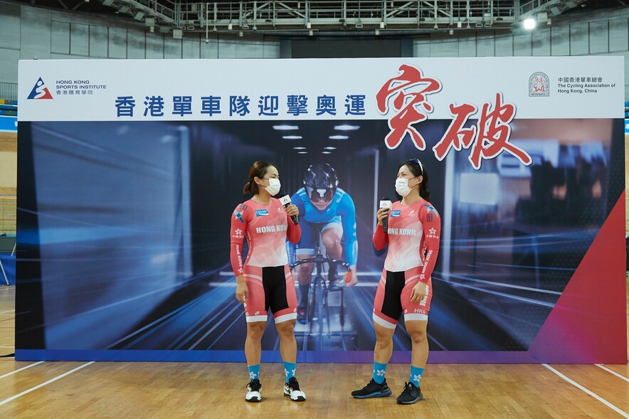 <p>精英單車運動員李慧詩及李海恩分享她們備戰東京奧運的情況。</p>
